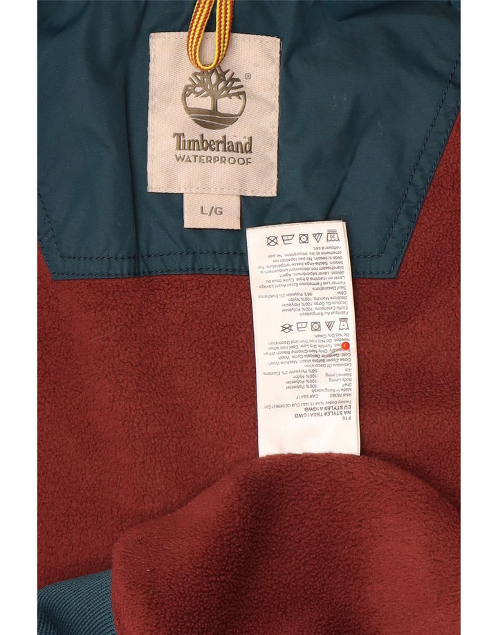 Timberland Herre Bomber Regnjakke UK 40 Stor Blå Polyester