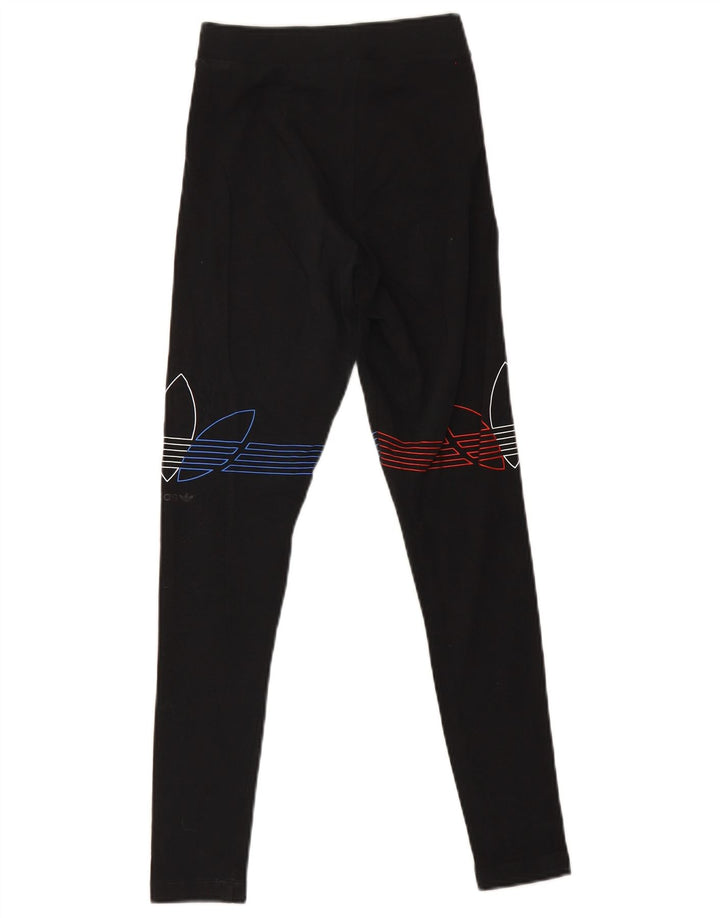 Adidas Graphic Leggings til kvinder UK 8 Small Black