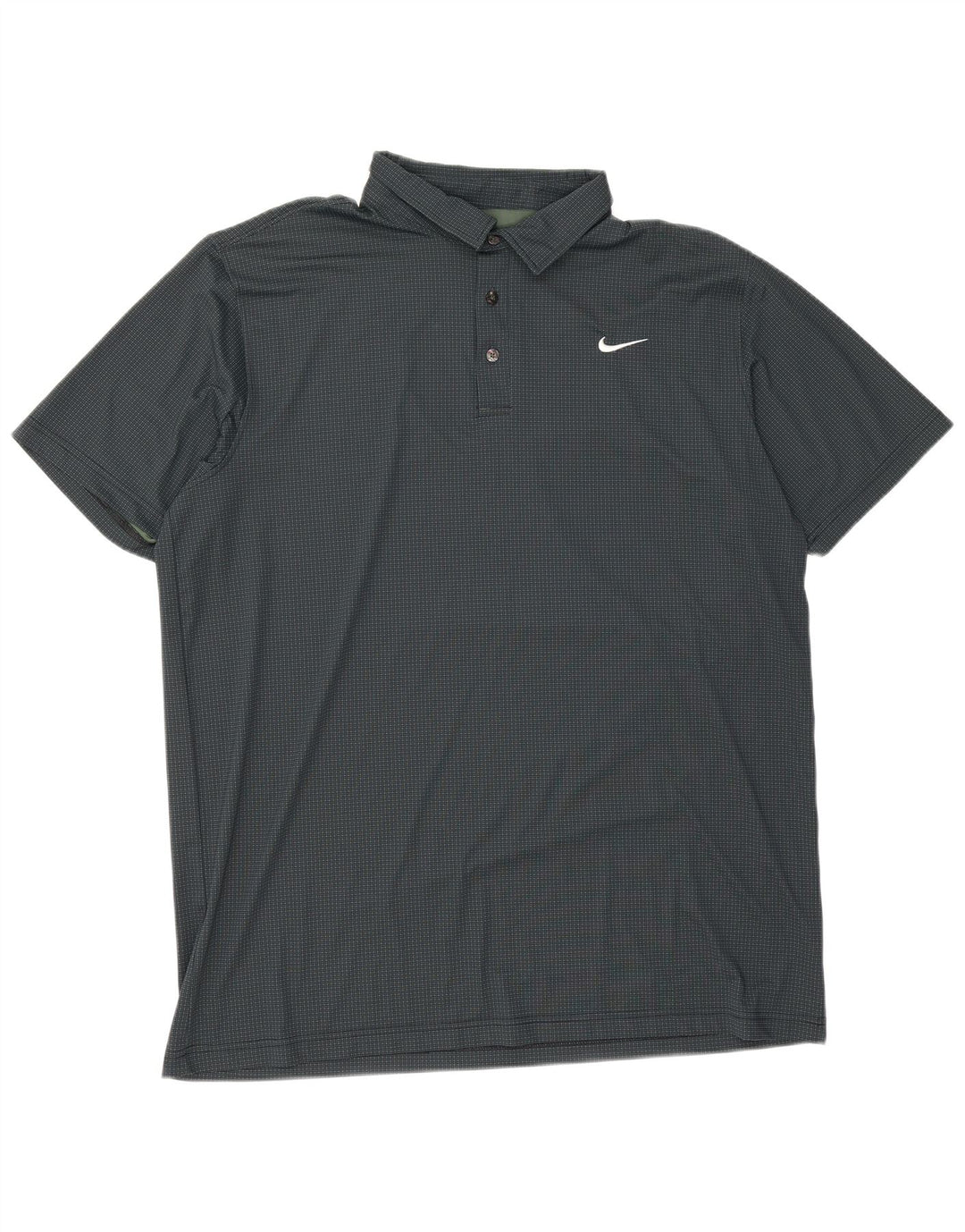 Nike Herre Dri Fit Polo Shirt 4XL Grøn plettet polyester