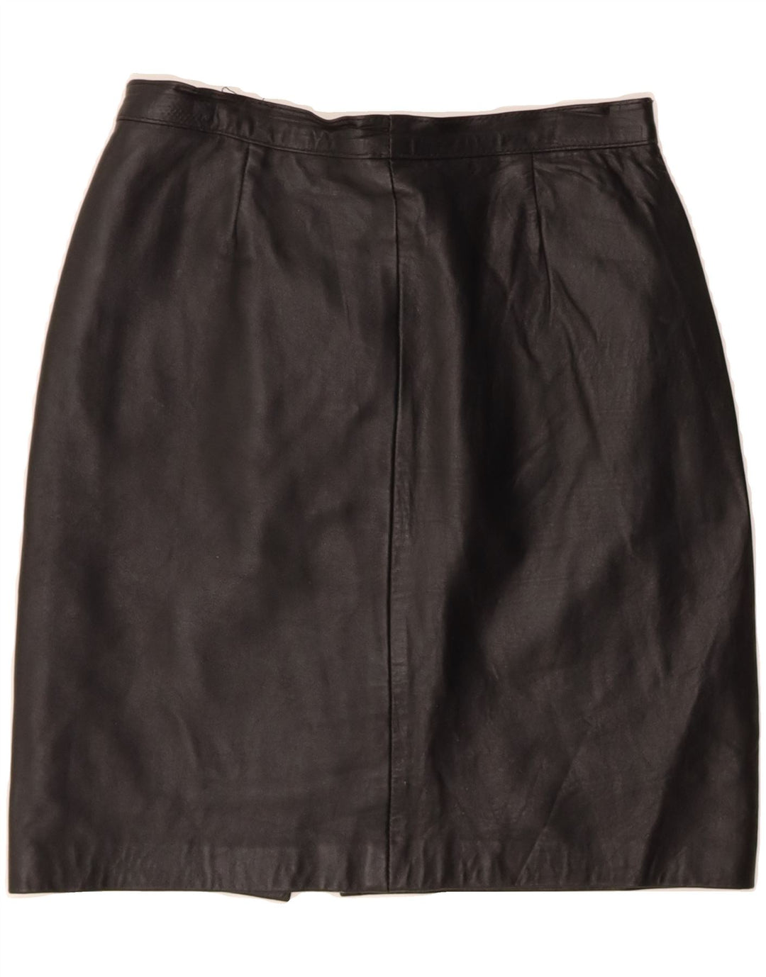 VINTAGE Womens Leather Skirt W27 Small Black Vintage Vintage and Second-Hand Vintage from Messina Hembry 