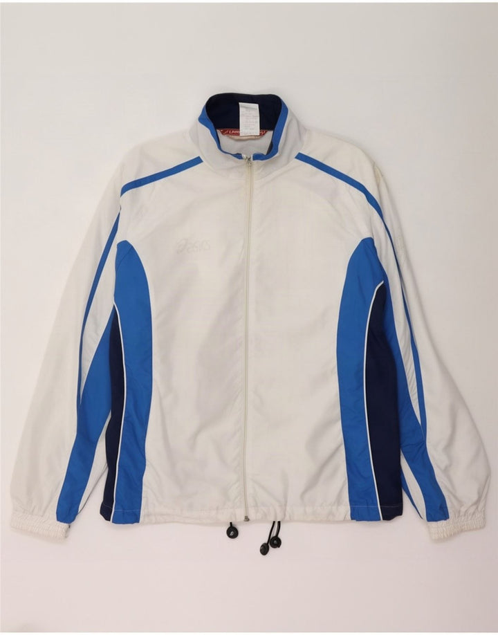 Asics Træningsdragt til mænd Topjakke Stor hvid Colourblock Polyester