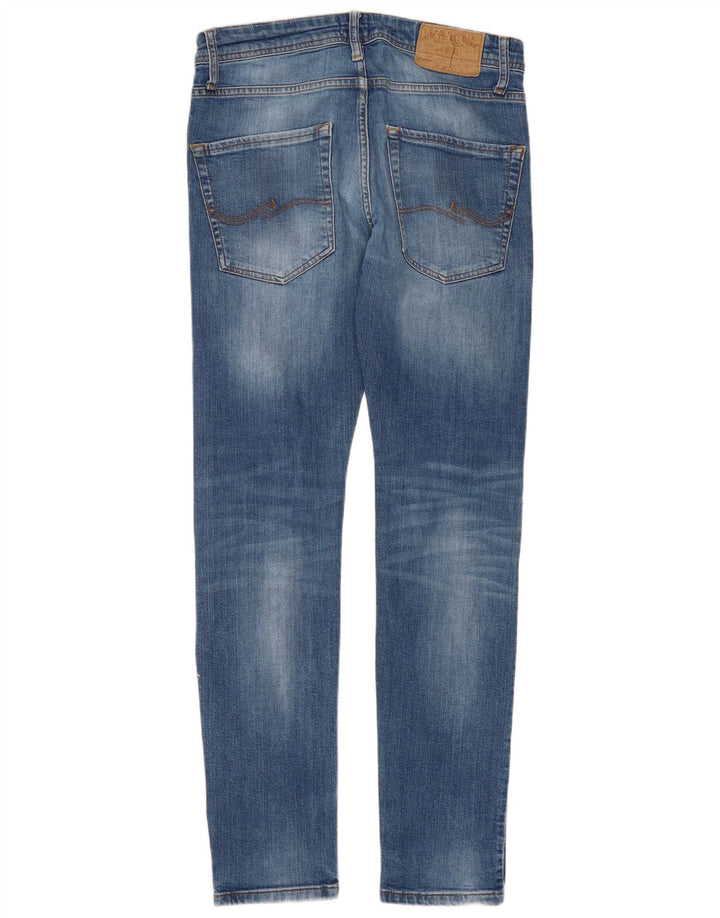 Jack & Jones Herre GLENN Slim Jeans W28 L30 Blå Bomuld