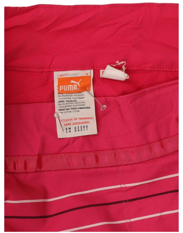 Puma Womens Skort UK 12 Medium Pink Stribet Polyester Sports