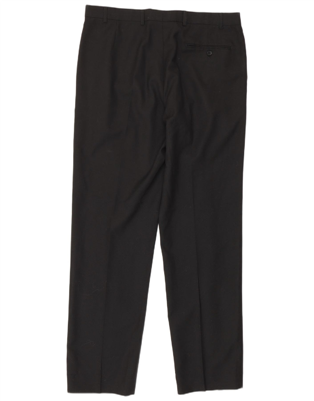 Marks & Spencer Straight Suit bukser til mænd W36 L33 sort polyester