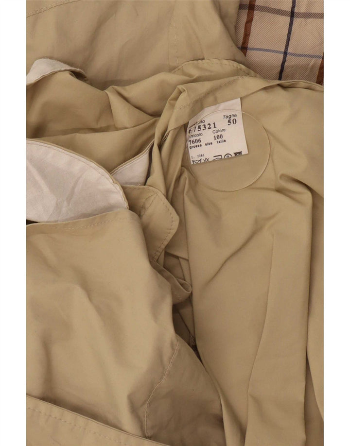Aquascutum Trench Coat til mænd IT 50 Stor Beige Polyamid