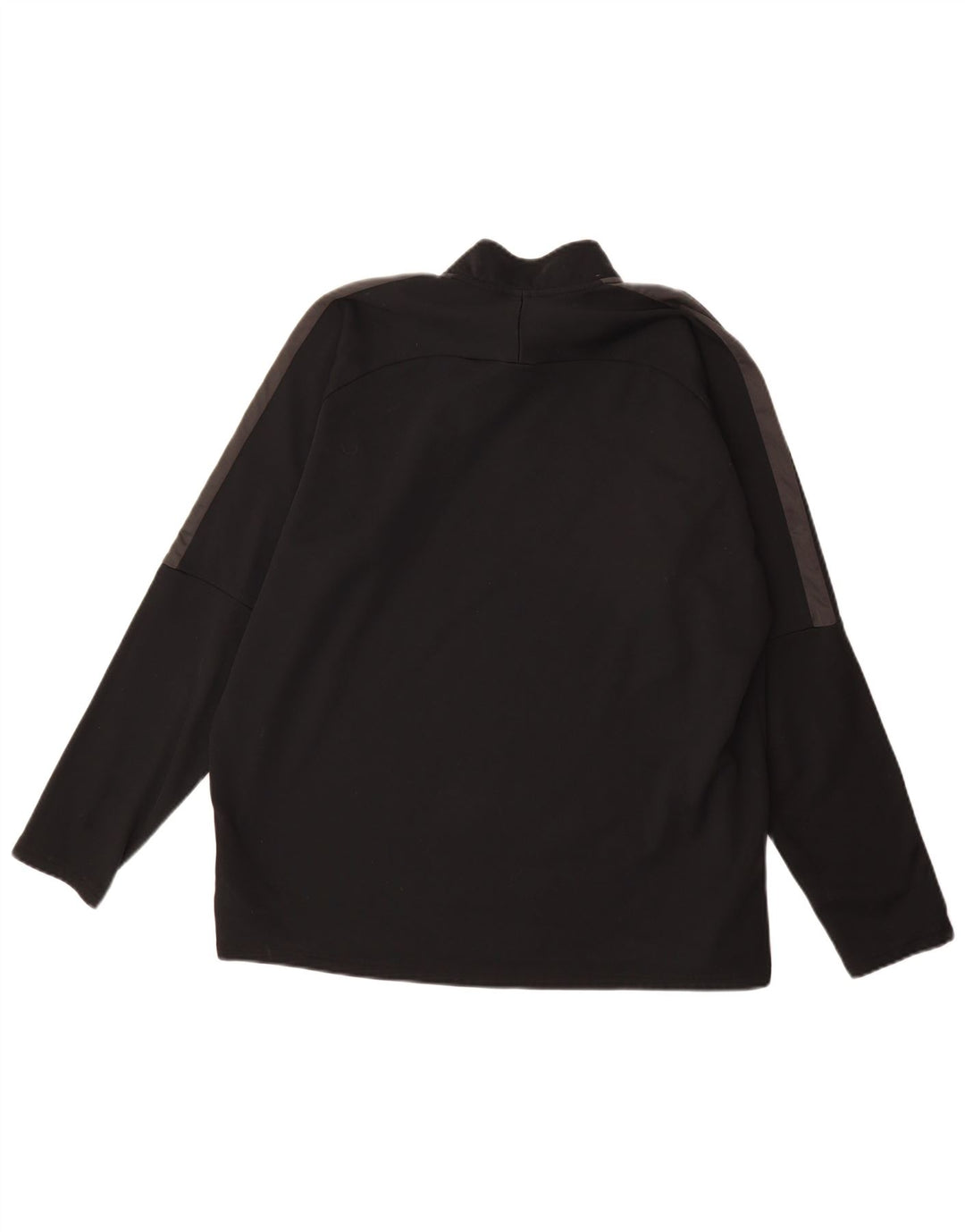 Nike Herre Dri Fit Grafisk Pullover med lynlås-hals Træningsdragt Top XL Sort