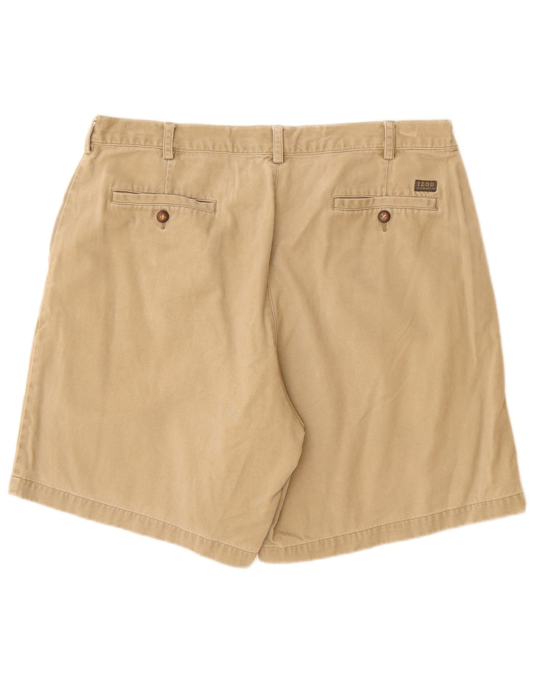 IZOD Chino Shorts til mænd W38 XL Beige Bomuld