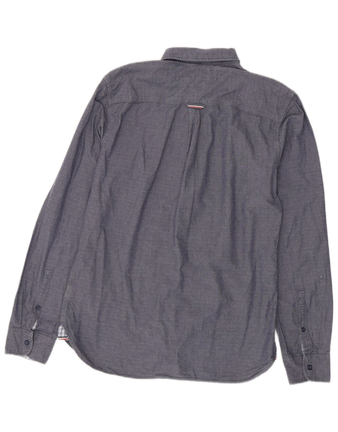 TOMMY HILFIGER Herre Regular Fit skjorte Medium marineblå plettet bomuld
