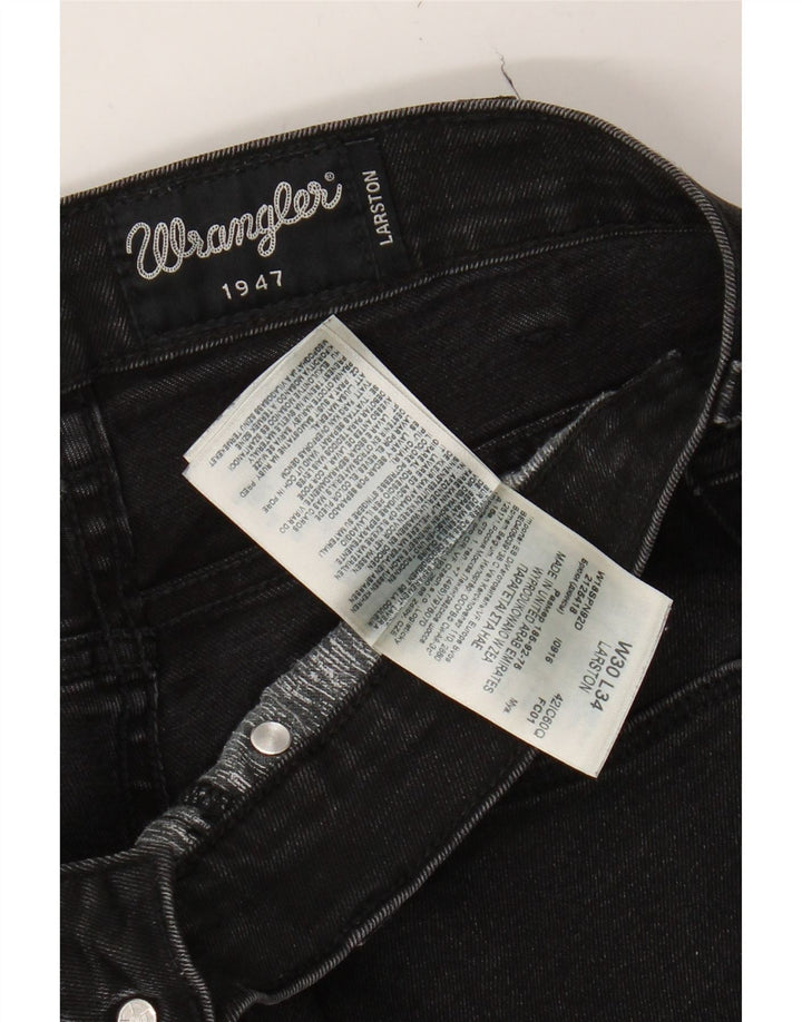 WRANGLER Womens Larston Slim Jeans W30 L34 Black Cotton Vintage Wrangler and Second-Hand Wrangler from Messina Hembry 