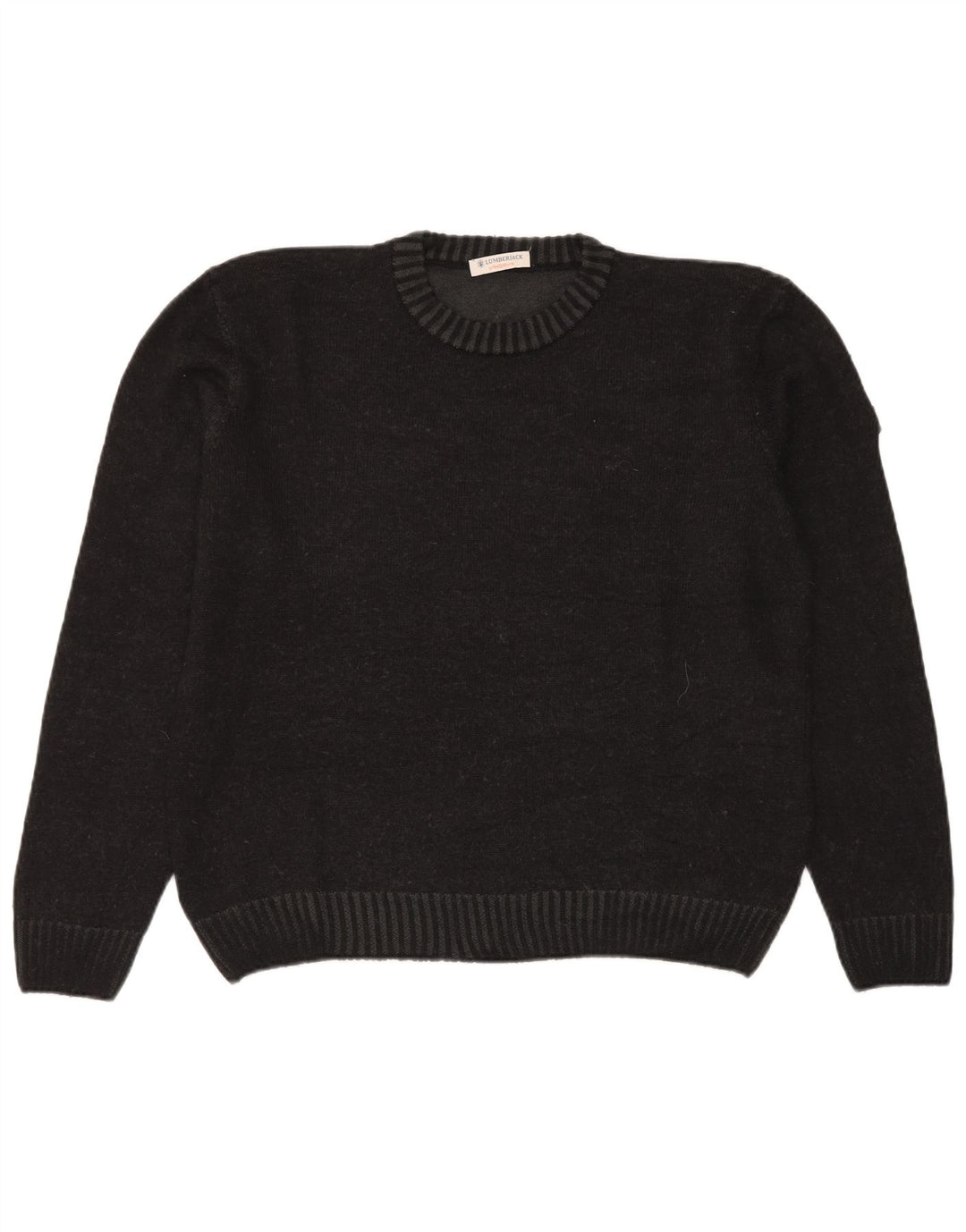 LUMBERJACK Herre Crew Neck Jumper Sweater 2XL Grå Akryl