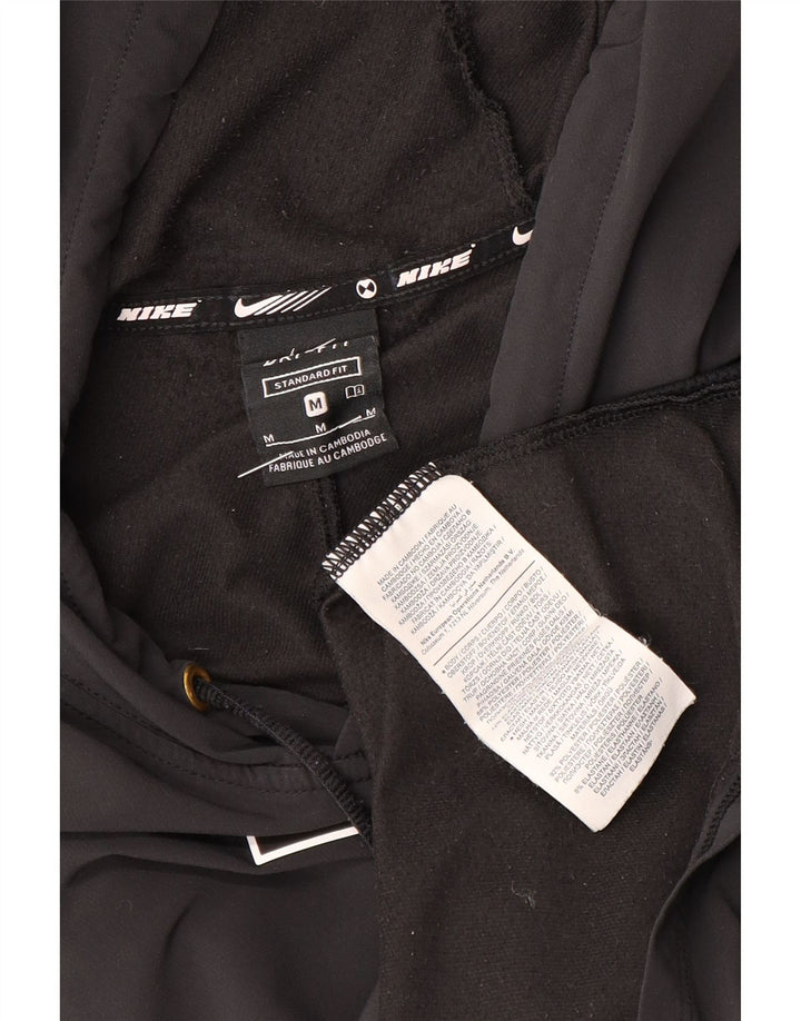 Nike Herre Dri Fit Standard Fit Hættetrøje Jumper Medium Sort Polyester