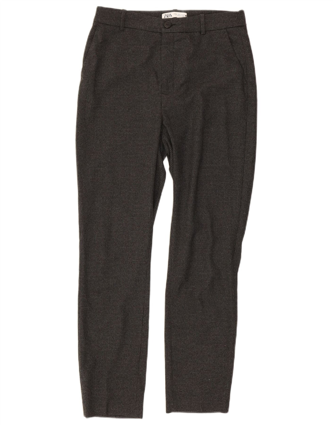 Zara Slim Chino Bukser til kvinder EU 38 Small W28 L27 Grå Hundstød
