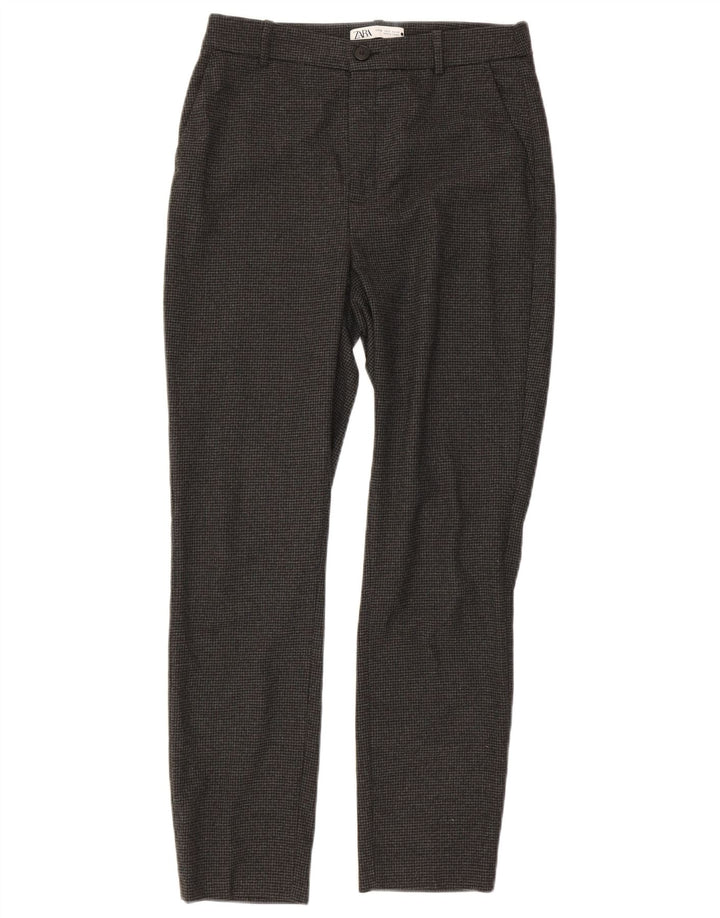 Zara Slim Chino Bukser til kvinder EU 38 Small W28 L27 Grå Hundstød
