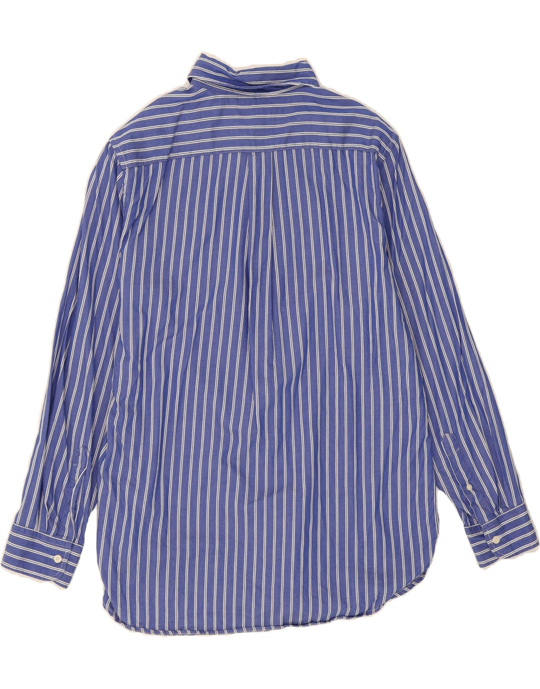 CHAPS Mens Shirt Medium Blue Pinstripe Cotton Vintage Chaps and Second-Hand Chaps from Messina Hembry 