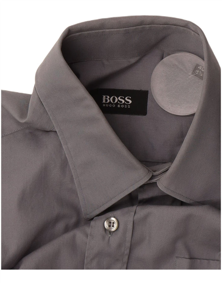 Hugo Boss Herreskjorte Str. 40 15 1/2 Mellemgrå