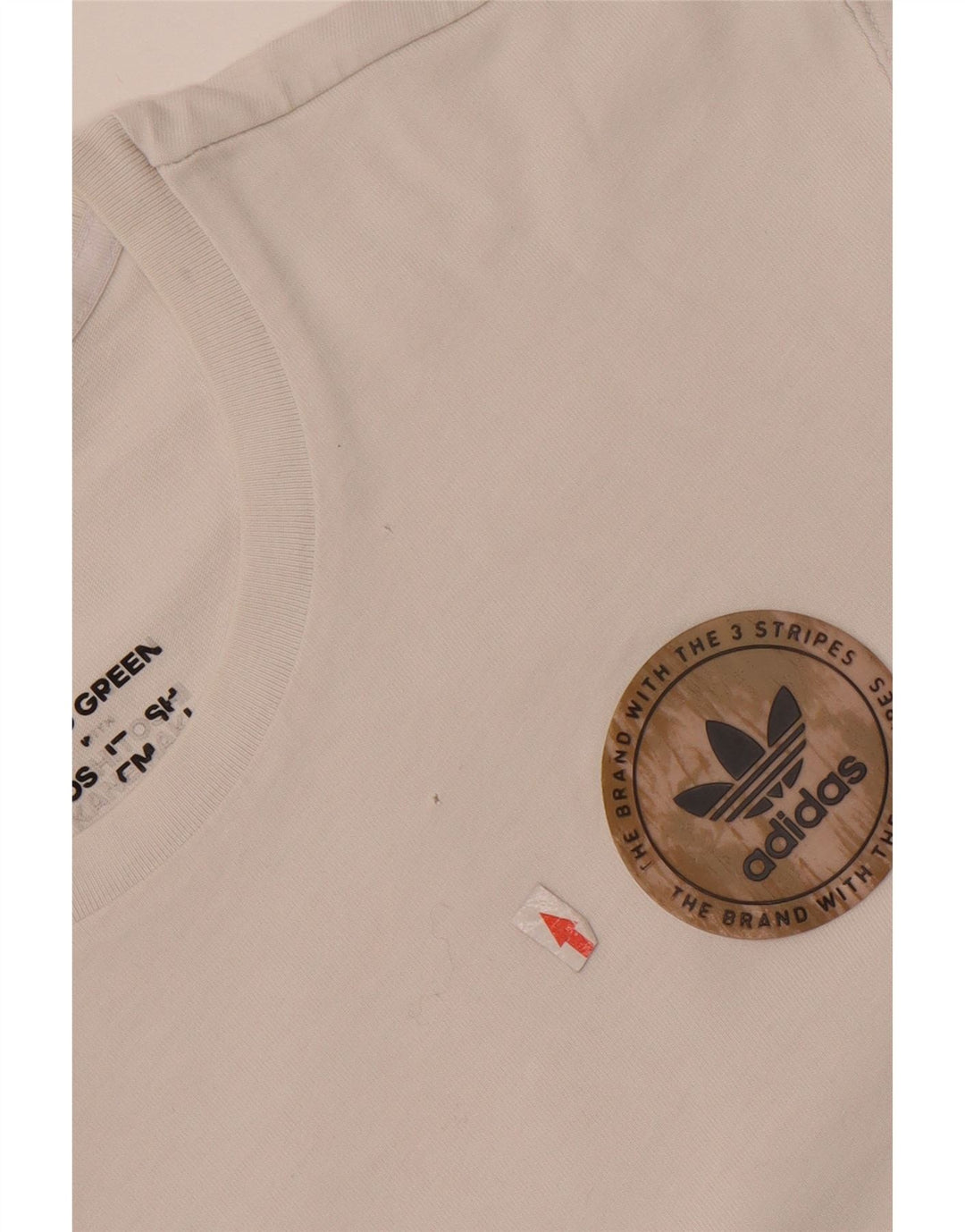 Adidas Grafisk T-shirt top til mænd Medium hvid bomuld