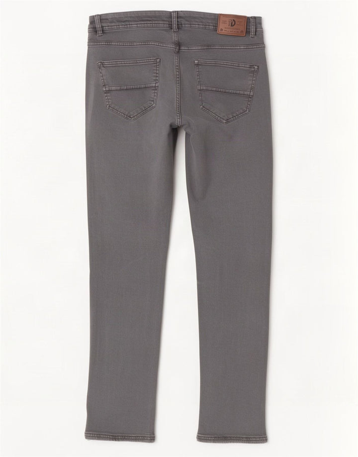 Dacks Herre Slim Jeans IT 52 XL W34 L31 Grå Bomuld