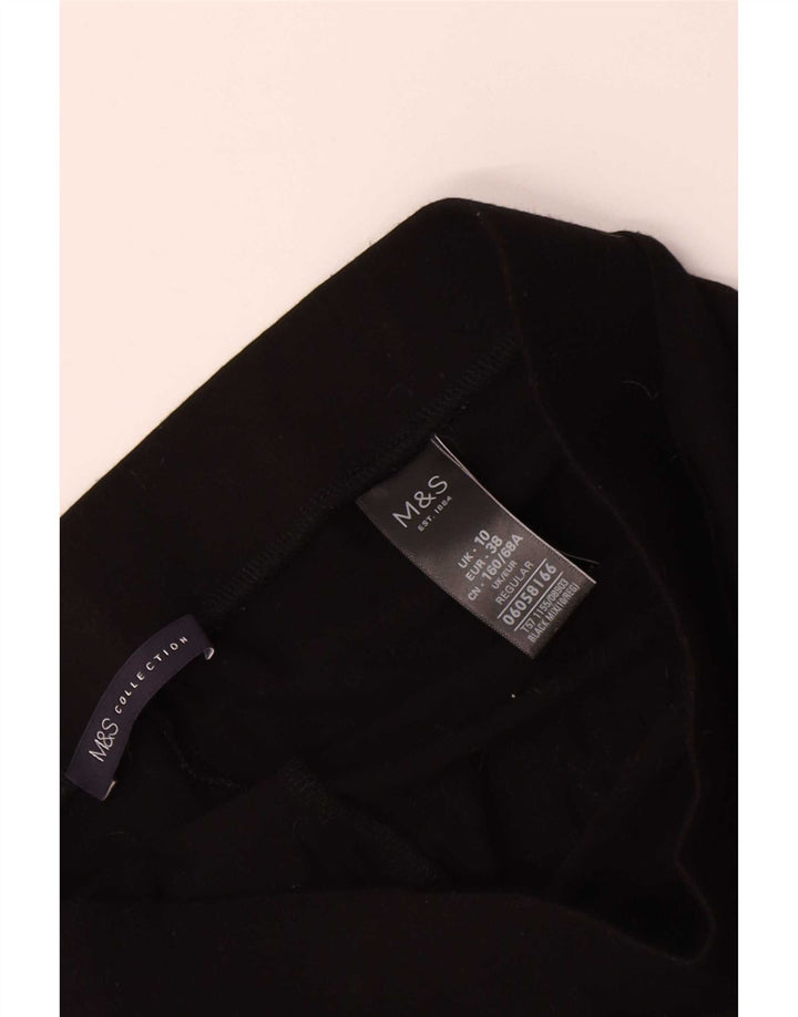 Marks & Spencer Womens Leggings UK 10 Small Black Viscose