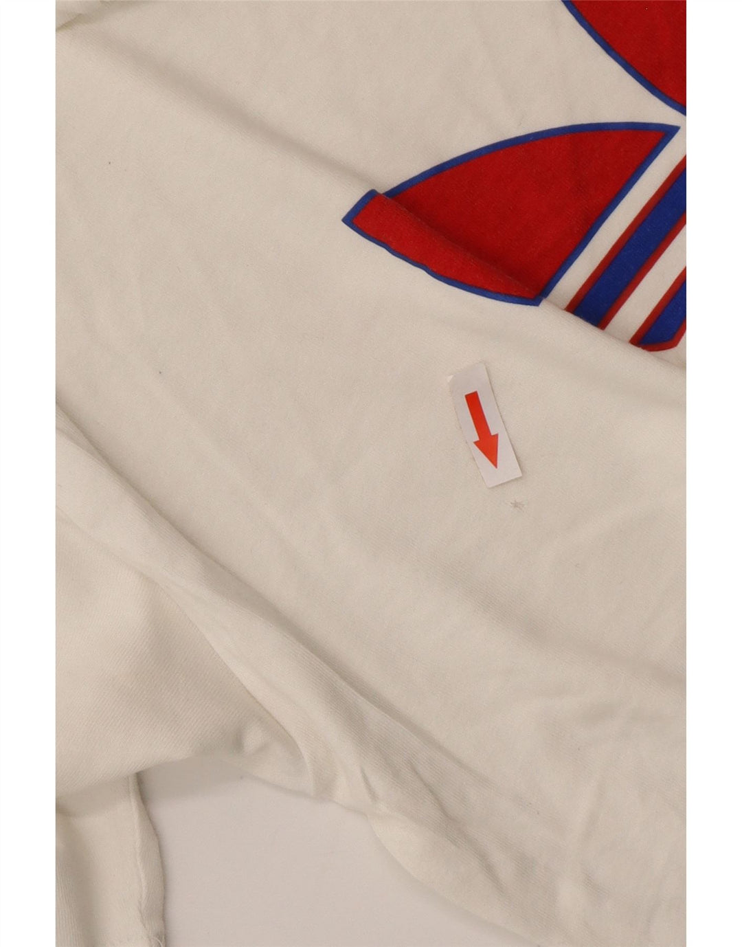 ADIDAS grafisk t-shirt til mænd, lille hvid bomuld