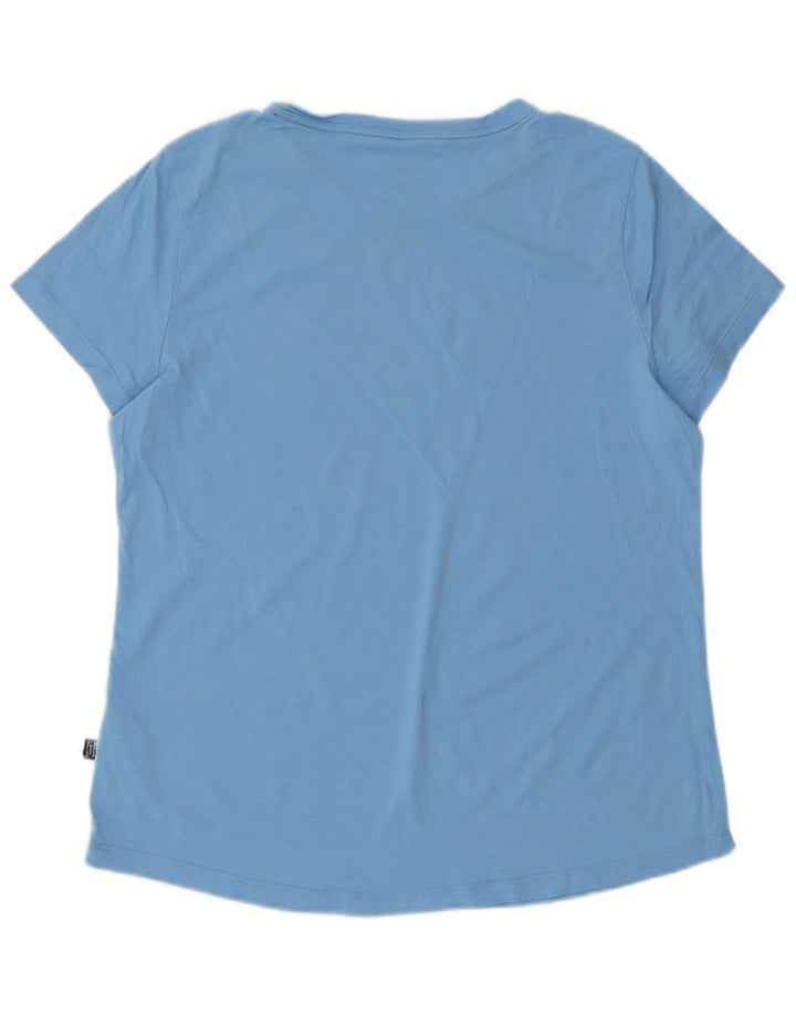 PUMA T-shirt top til kvinder DK 16 Stor blå bomuld