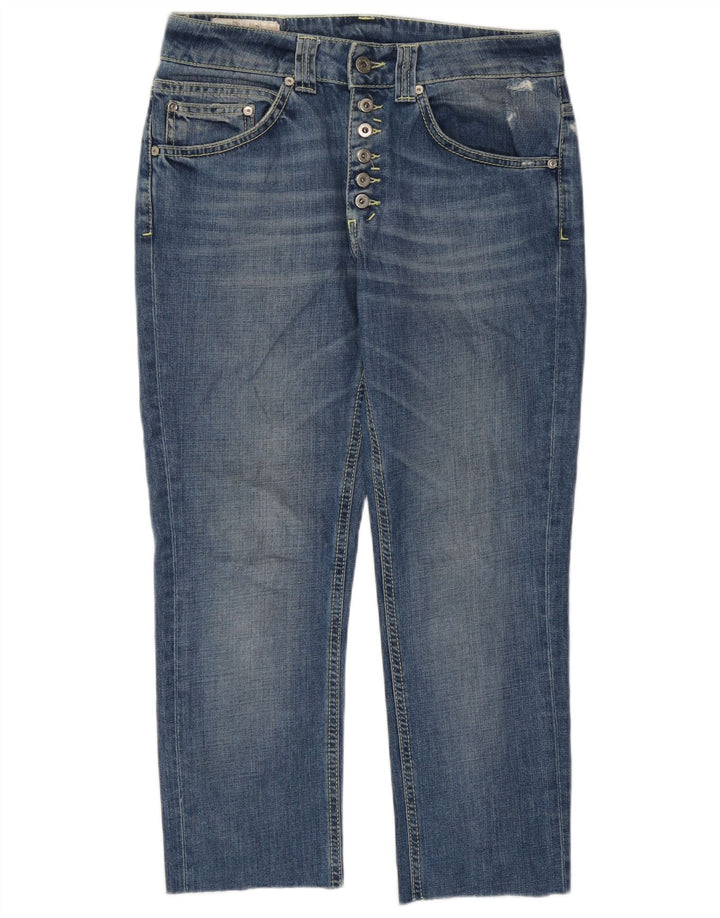 Dondup Dame Cropped Jeans W26 L23 Blå Bomuld