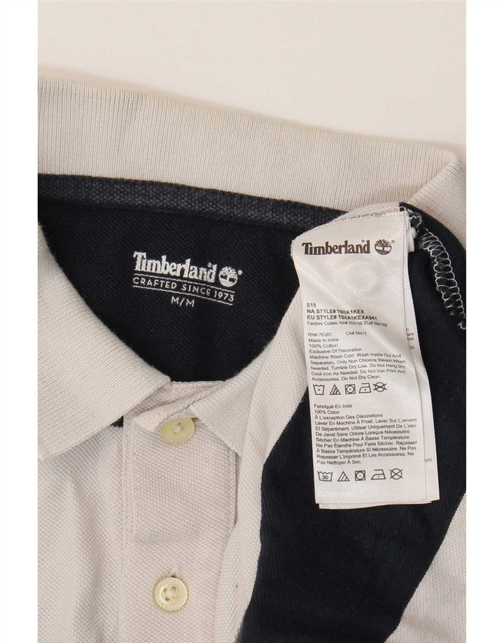 Timberland herre poloshirt mellem hvid stribet bomuld