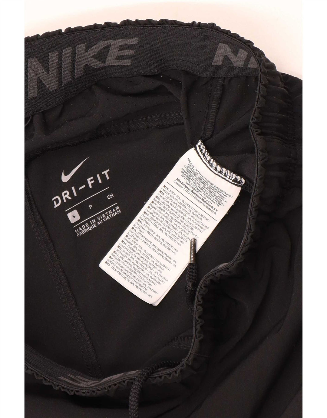 Nike Herre Dri Fit grafiske sportsshorts Små sorte polyester