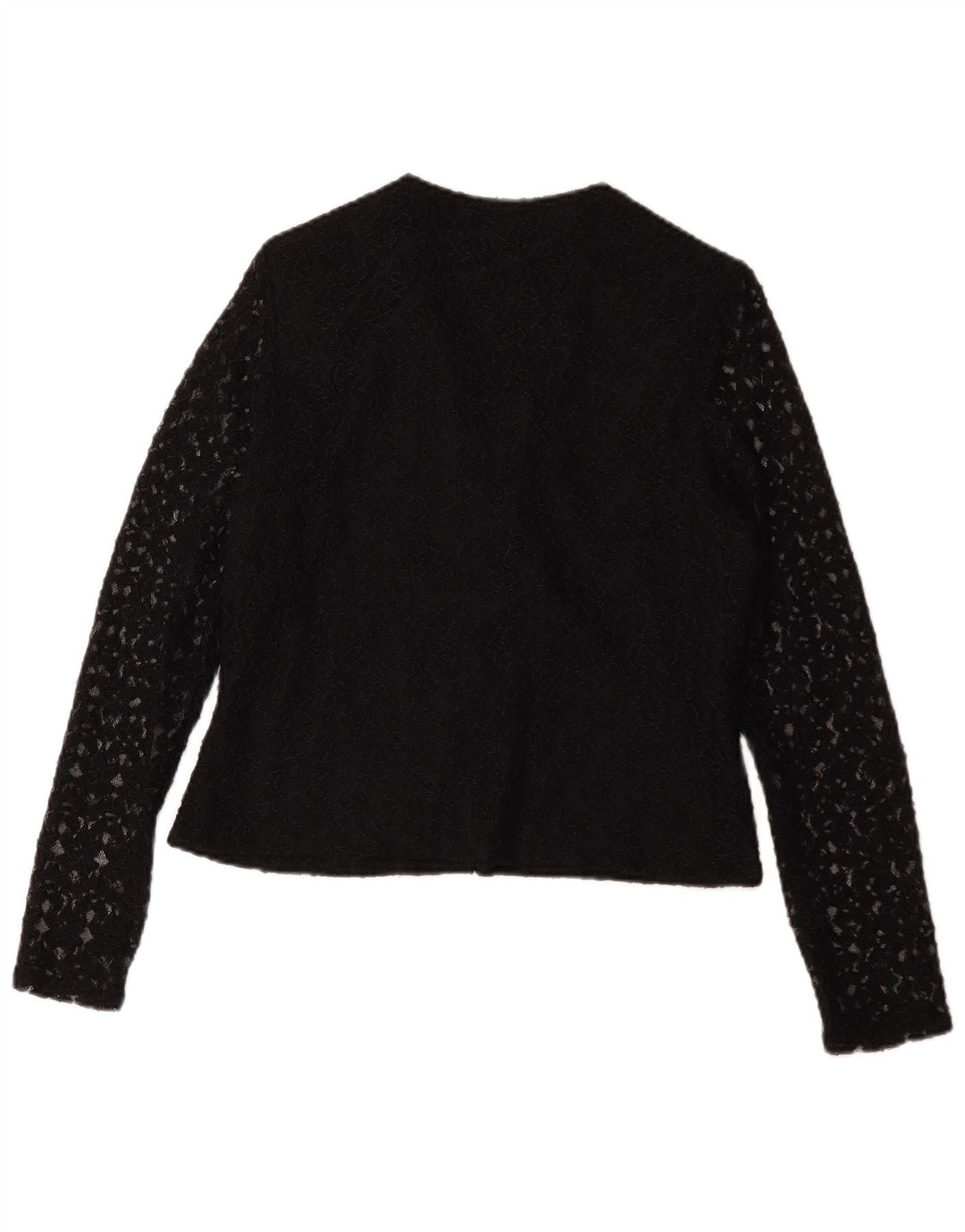 H&M skjortebluse til kvinder IT 42 Medium Black Floral Nylon