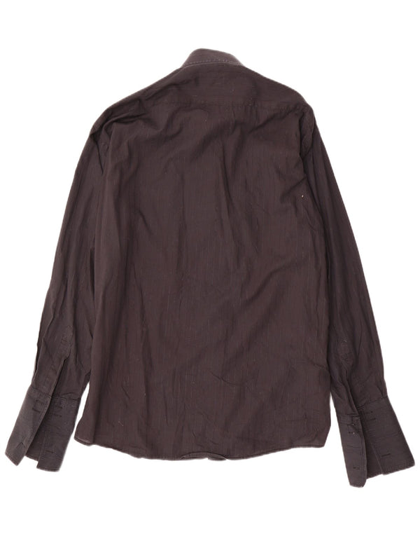 PIERRE CARDIN Herre formel skjorte str. 16 1/2 41 Stor sort nålestribe