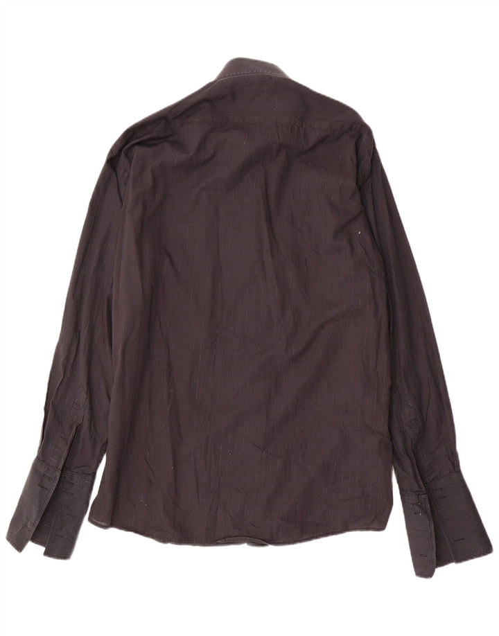 PIERRE CARDIN Herre formel skjorte str. 16 1/2 41 Stor sort nålestribe