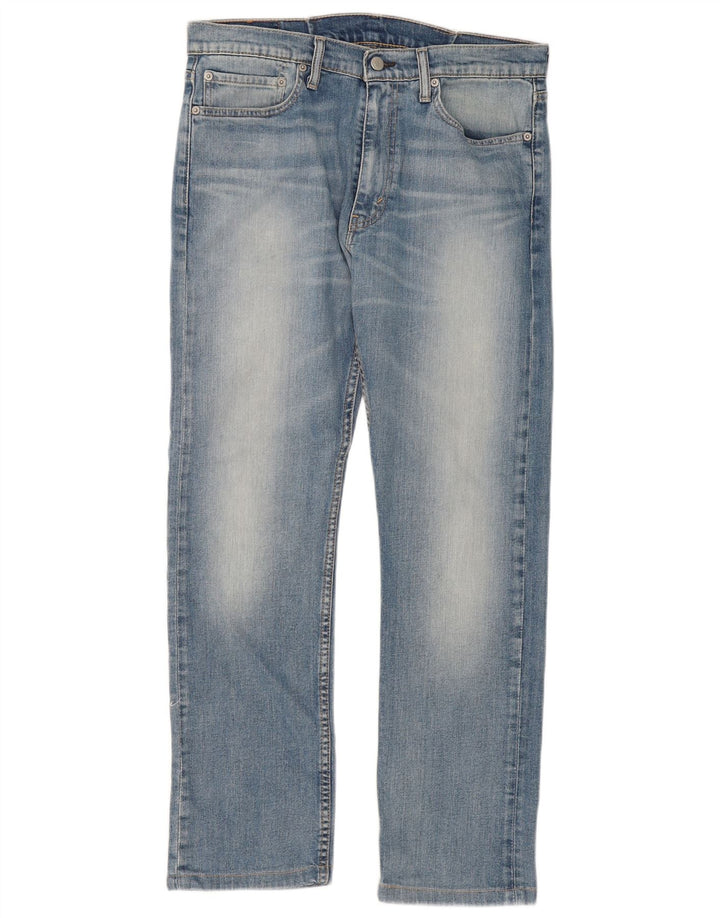 Levi's Herre 513 Slim Straight Jeans W34 L30 Blå