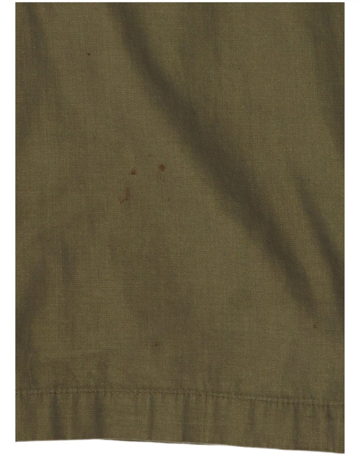 Vintage herre hætteoverfrakke UK 42 XL Khaki