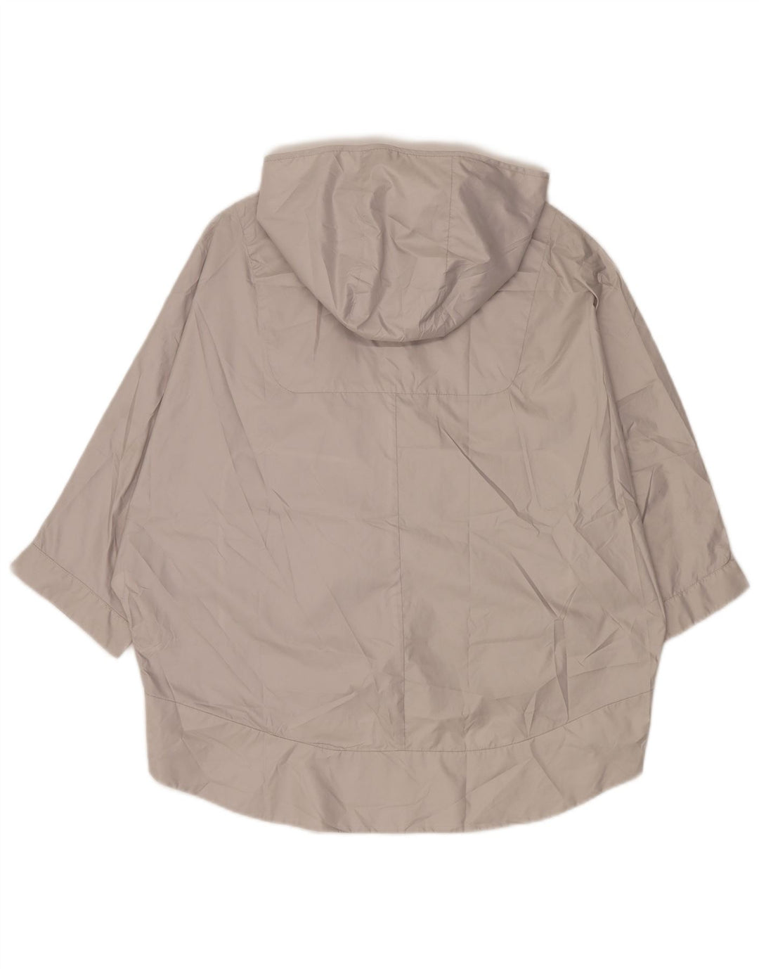 Zara oversized hættejakke til kvinder med 3/4 ærmer, UK 14 mellemgrå