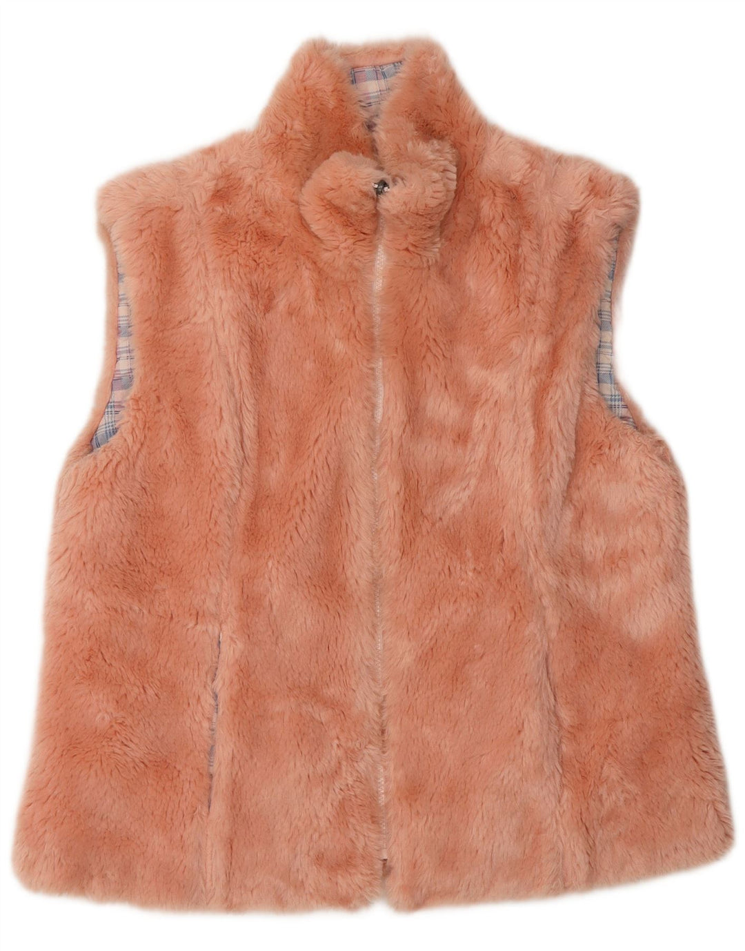 Colmar Womens Faux Fur Reversible Gilet IT 46 Large Pink Polyamide