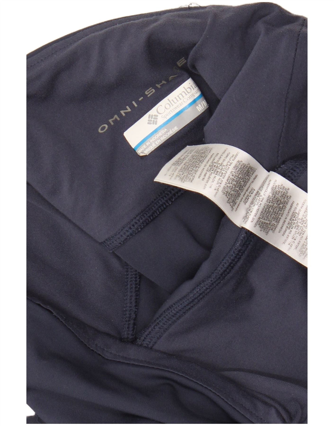 Columbia Womens Omni-Shade Leggings Medium Navy Blue Polyester