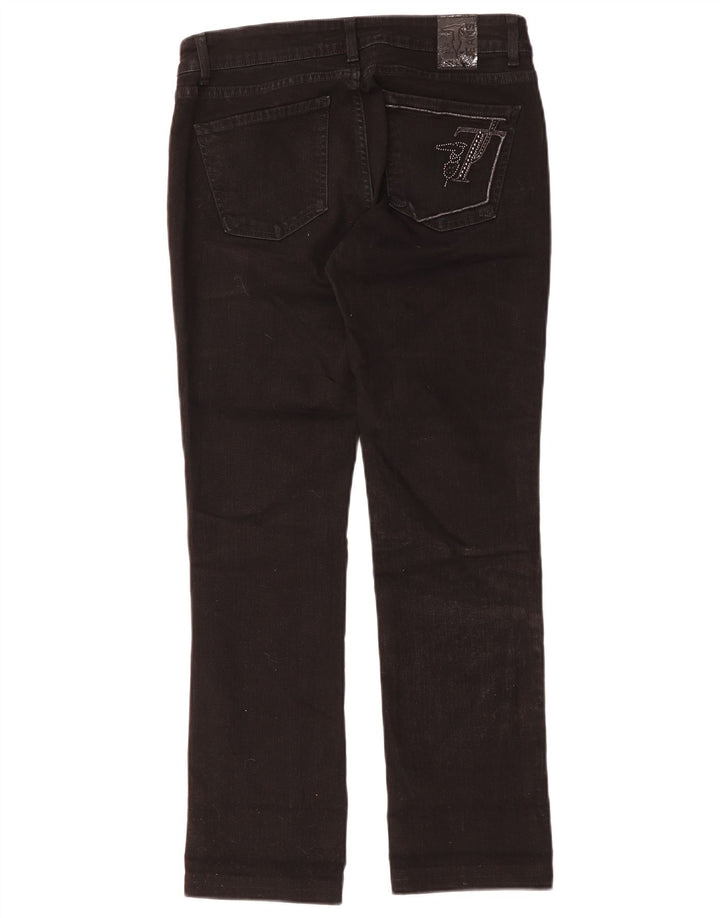 Trussardi Dame Slim Jeans W28 L28 Sort Bomuld