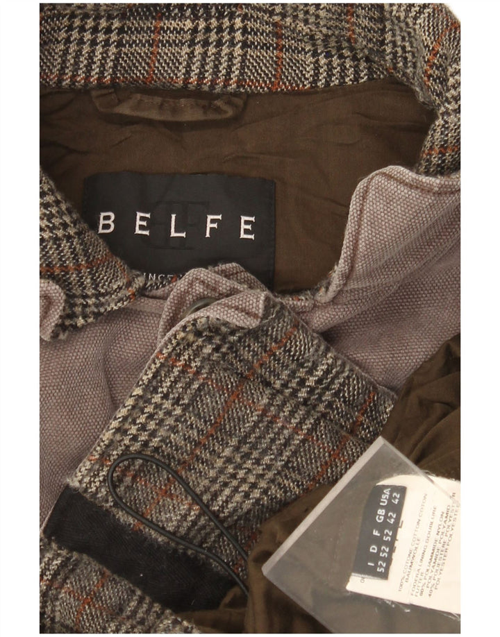 BELFE Herre Military Utility Jacket IT 42 XL Grå Bomuld