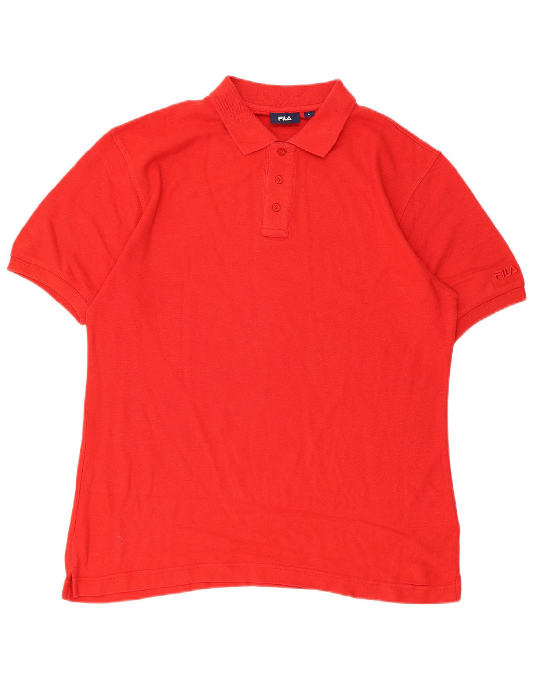 Fila Herre Polo Shirt Stor Rød Bomuld