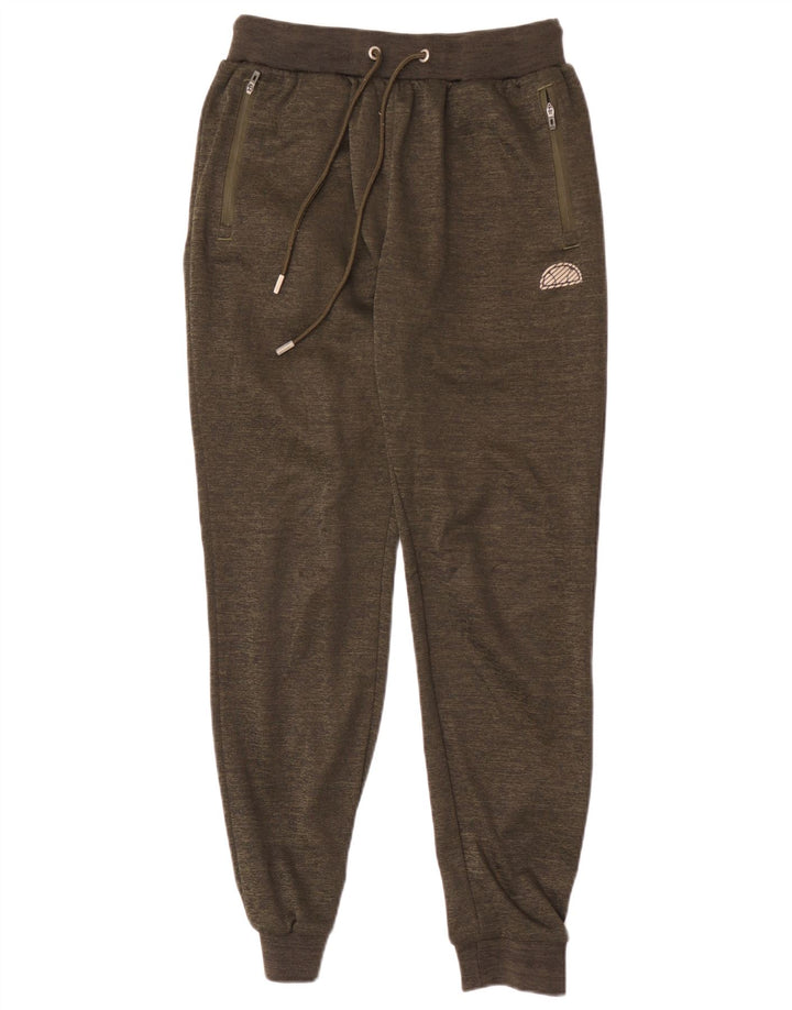 Ellesse Herre grafisk træningsdragt Bukser Joggers Small Khaki Flecked