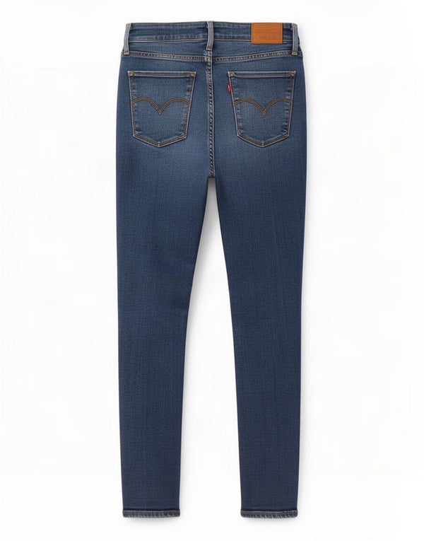 Levi's Dame High Rise Skinny Jeans W27 L30 Blå Lyocell
