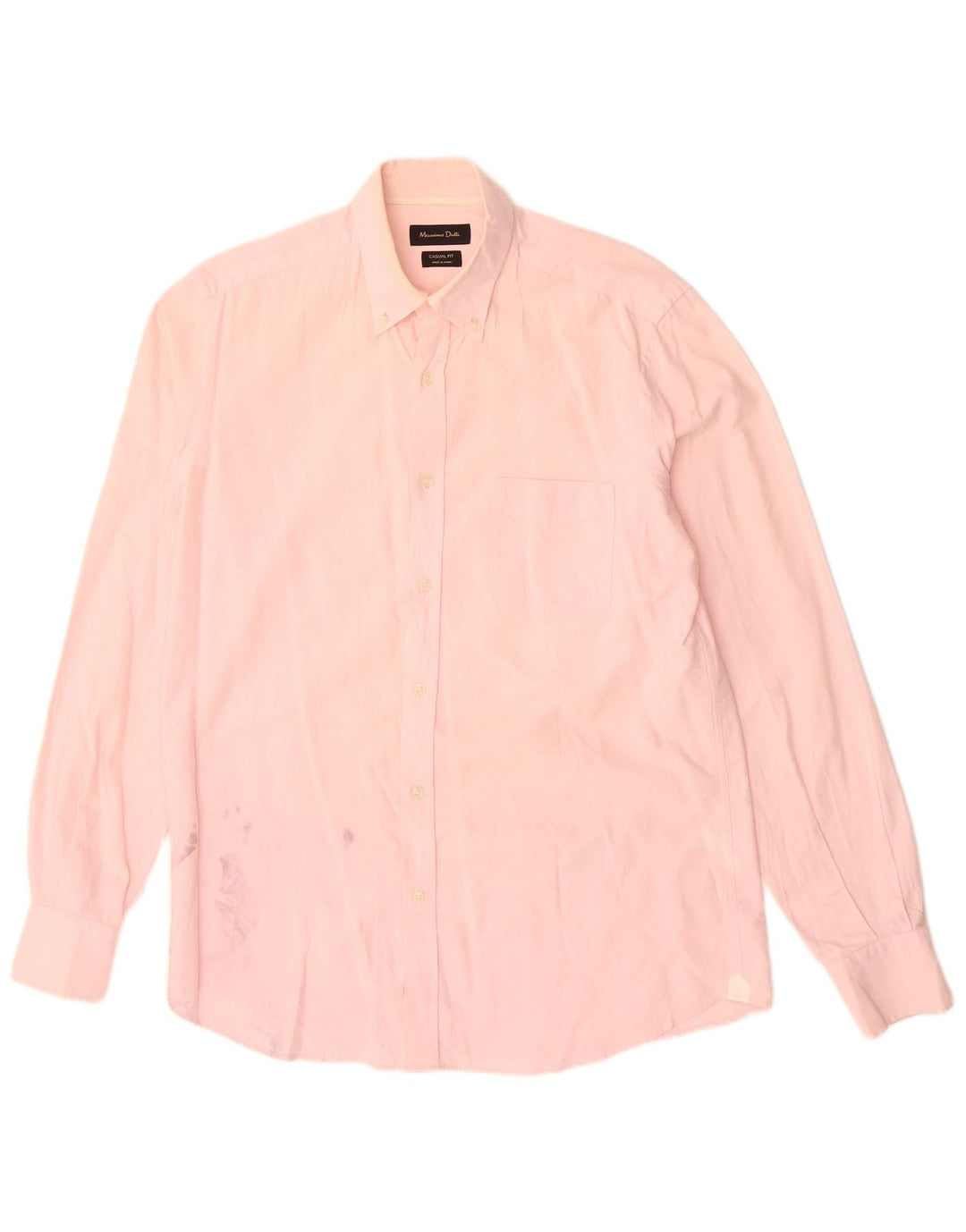 MASSIMO DUTTI Herre Casual Fit skjorte Medium Pink Bomuld