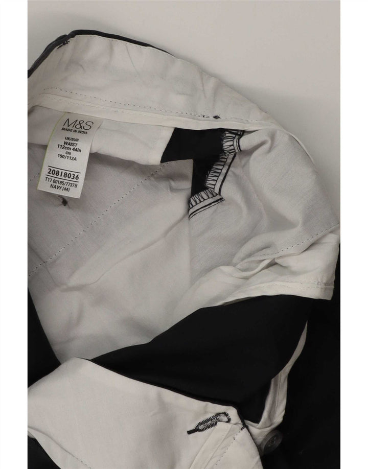 Marks & Spencer Herre Chino Shorts W44 2XL Marineblå Bomuld