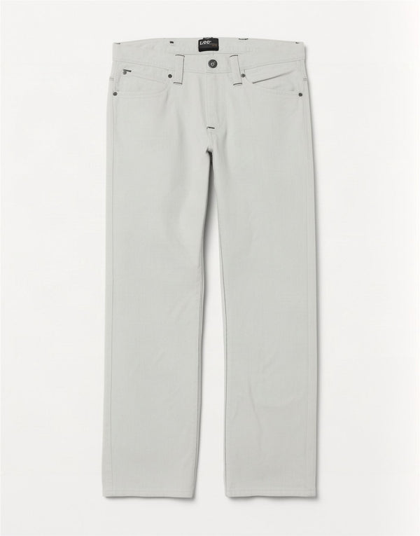 Lee Dame Zed Straight Jeans W31 L30 Hvid Bomuld