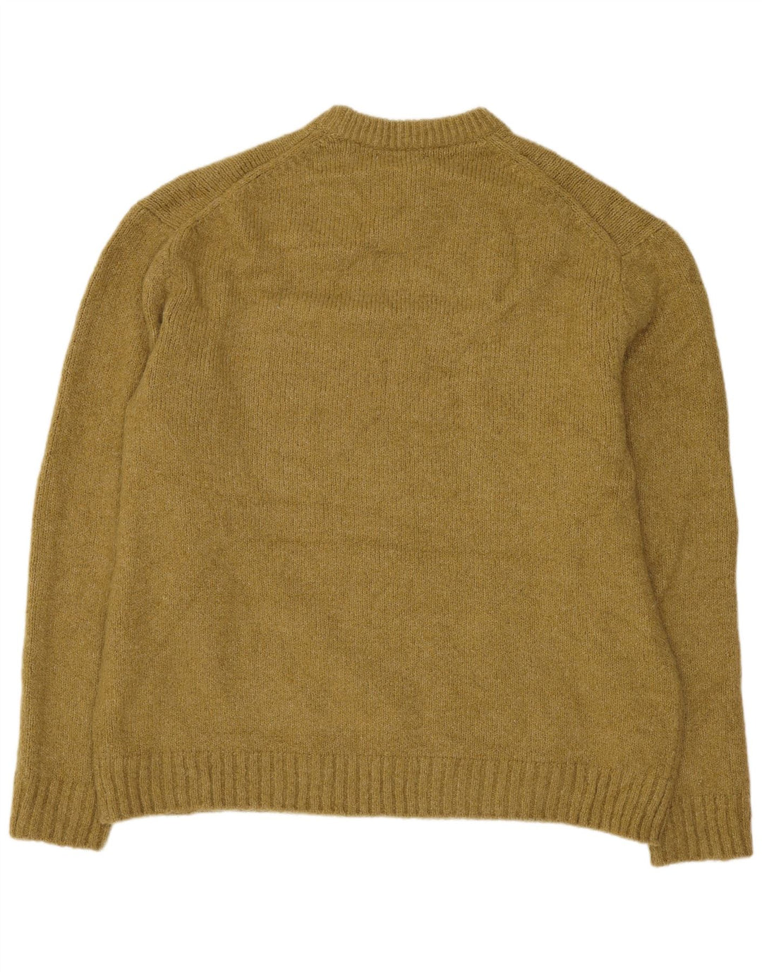 ZARA Herre sweater med rund hals XL Khaki Polyester