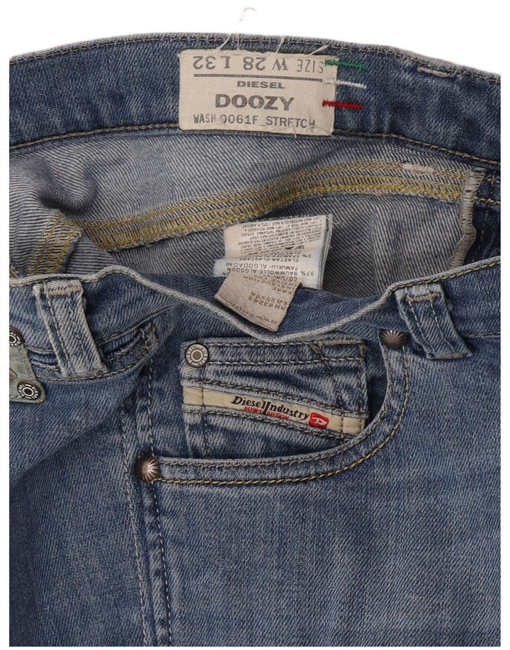 Diesel Dame Doozy Slim Jeans W28 L32 Blå Bomuld