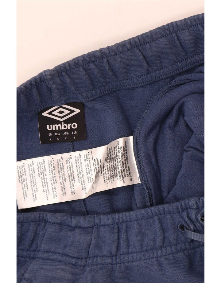Umbro Herre Cargo Træningsdragt Bukser Joggers Stor Blå Bomuld