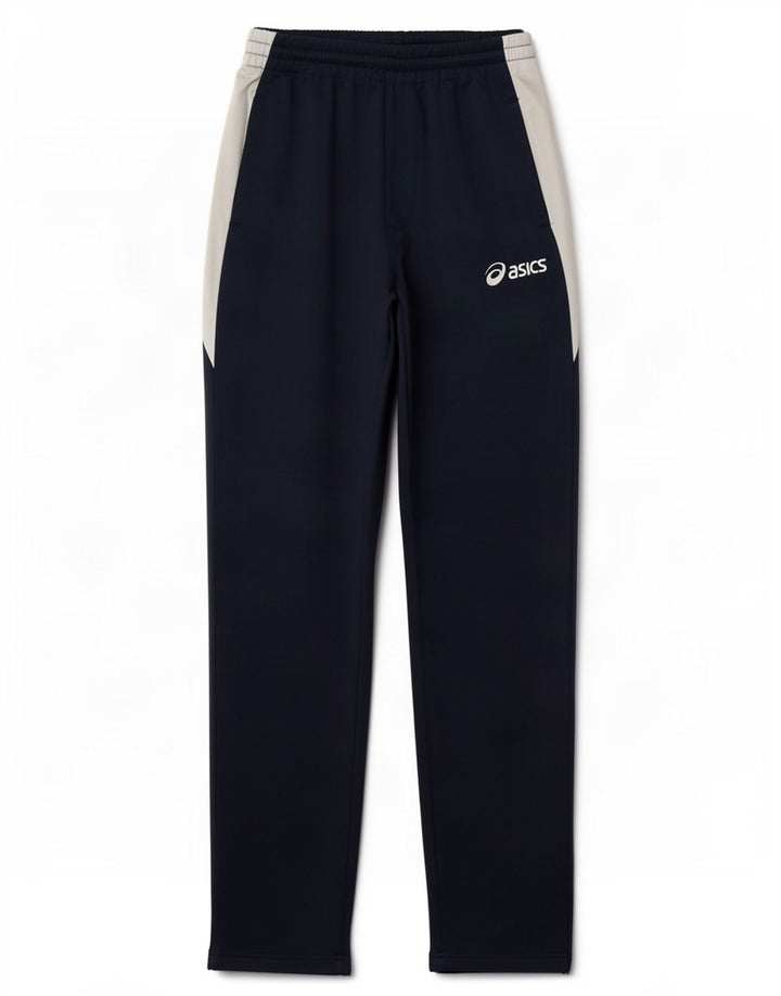 Asics Træningsdragt bukser til mænd Small Navy Blue Colourblock Polyester