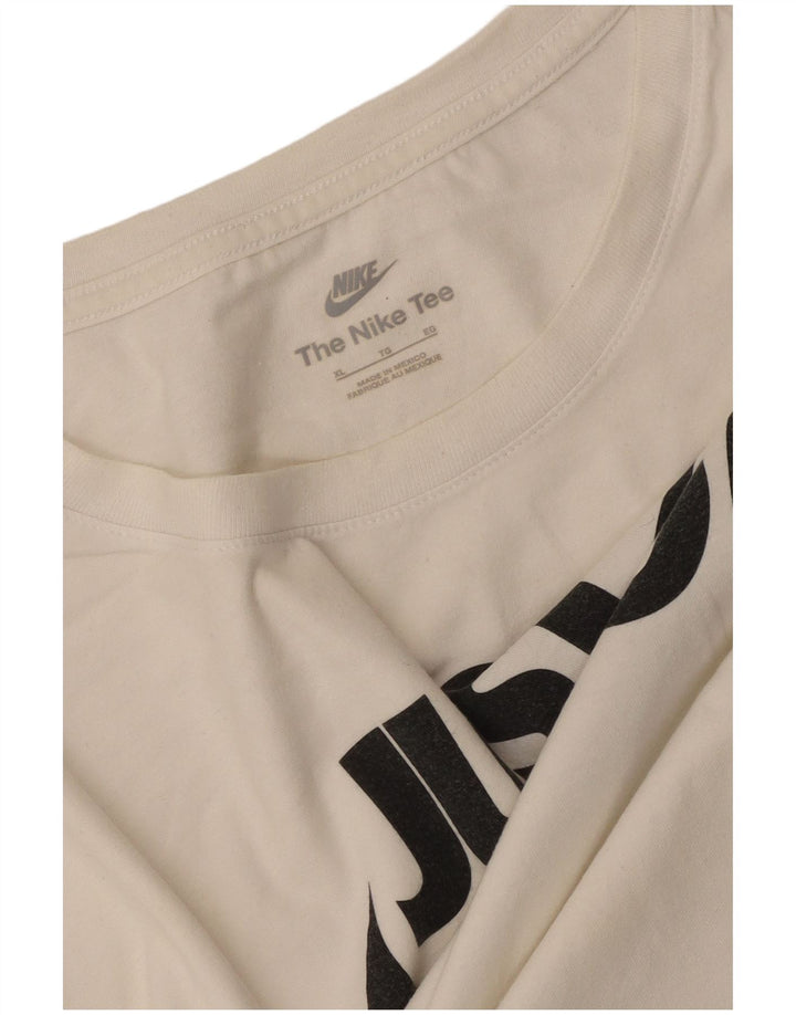Nike grafisk T-shirt top til mænd XL Hvid