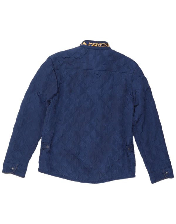 LA MARTINA Dame grafisk quiltet jakke UK 20 2XL Navy Blue
