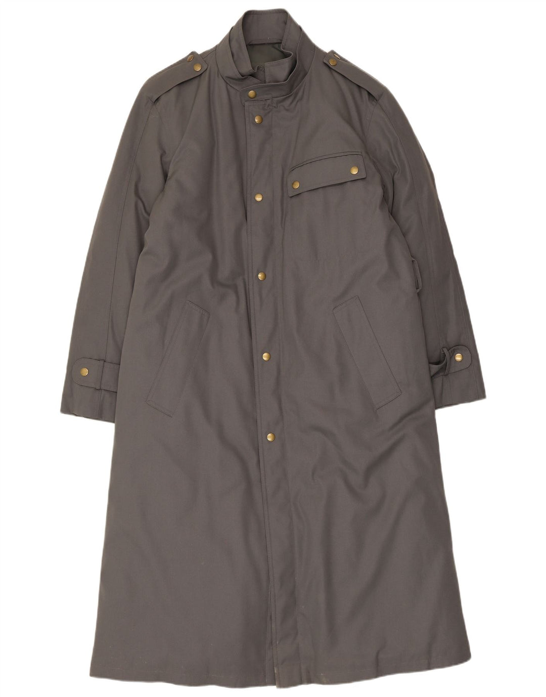 Vintage Herre Military Trench Coat UK 38 Medium Grey